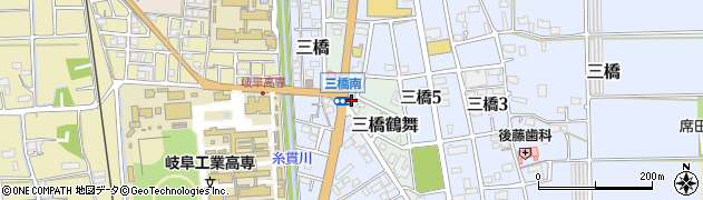 岐阜県本巣市三橋鶴舞53周辺の地図