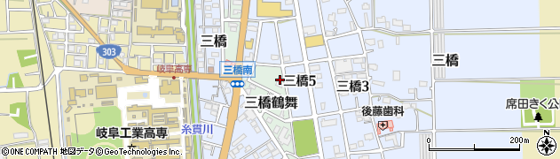 岐阜県本巣市三橋鶴舞60周辺の地図