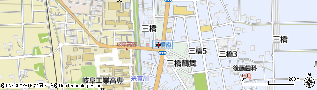 岐阜県本巣市三橋鶴舞1周辺の地図