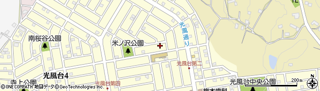千葉県市原市光風台周辺の地図