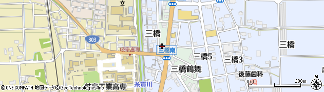 岐阜県本巣市三橋鶴舞22周辺の地図