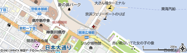 横浜水上警察署周辺の地図