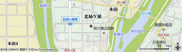 岐阜県岐阜市北柿ケ瀬周辺の地図