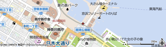 横浜税関総務部税関考査官周辺の地図