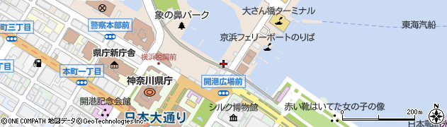 海員生協 大桟橋店立ち食いコーナー周辺の地図