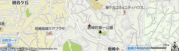 岩崎町第二公園周辺の地図