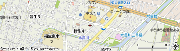鳥取県米子市皆生周辺の地図