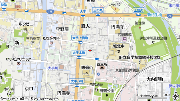 〒624-0855 京都府舞鶴市北田辺の地図