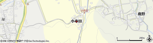 福井県おおい町（大飯郡）小車田周辺の地図