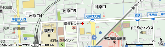 神奈川県海老名市河原口5丁目周辺の地図