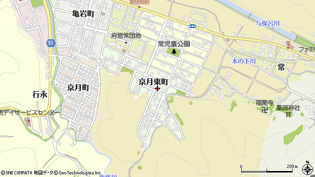 〒625-0075 京都府舞鶴市京月東町の地図