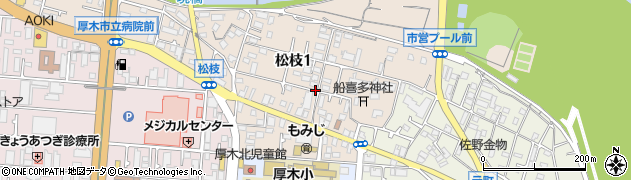 神奈川県厚木市松枝周辺の地図