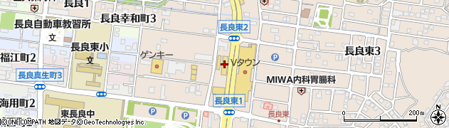 岐阜トヨタ自動車　長良店周辺の地図