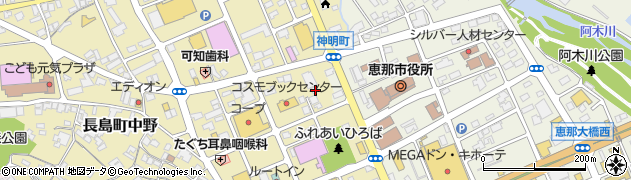 銀の樽 恵那店周辺の地図
