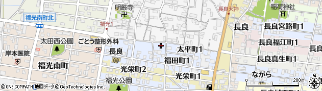 岐阜県岐阜市太平町周辺の地図