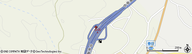 中央自動車道阿智ＰＡ上り周辺の地図