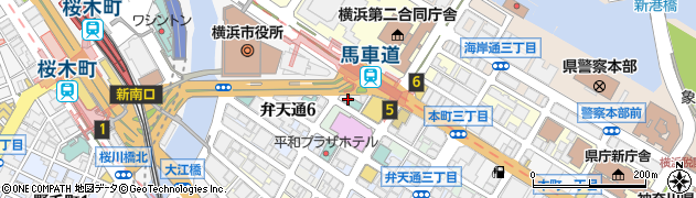相鉄フレッサイン横浜桜木町周辺の地図