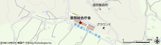 恵那県事務所周辺の地図