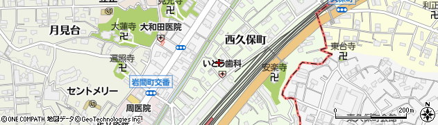 神奈川県横浜市保土ケ谷区西久保町周辺の地図