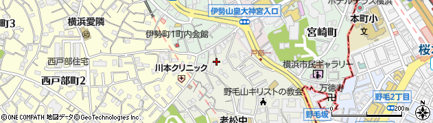神奈川県横浜市西区老松町28周辺の地図
