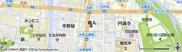 京都府舞鶴市職人周辺の地図