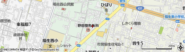 上福原５丁目かえる駐車場周辺の地図