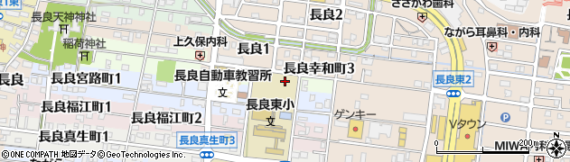 岐阜県岐阜市長良小松町周辺の地図