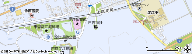 鳥取県米子市淀江町西原1411周辺の地図