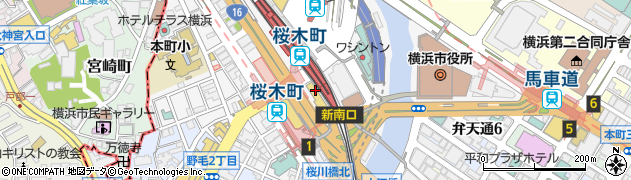 北野エースシァル　桜木町店周辺の地図