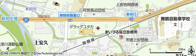 京都府舞鶴市上安75周辺の地図