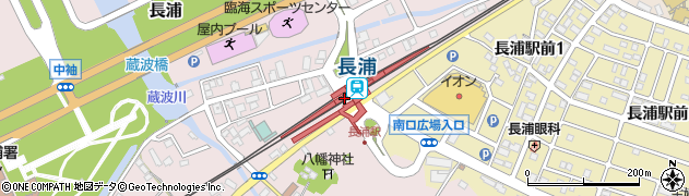 千葉県袖ケ浦市周辺の地図