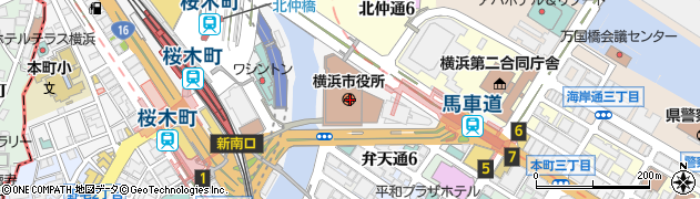 横浜市周辺の地図