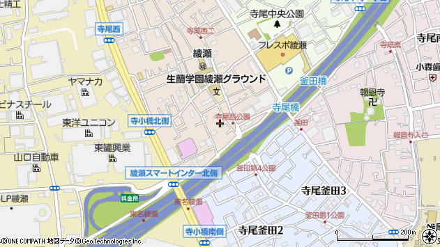 〒252-1136 神奈川県綾瀬市寺尾西の地図