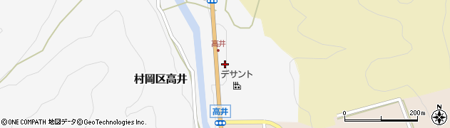兵庫県美方郡香美町村岡区高井595周辺の地図