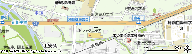 京都府舞鶴市上安84周辺の地図