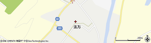 鳥取県東伯郡琴浦町法万822周辺の地図