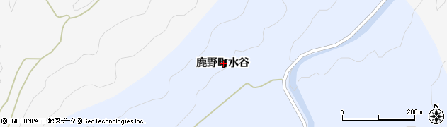 鳥取県鳥取市鹿野町水谷周辺の地図