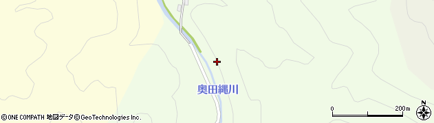 奥田縄川周辺の地図