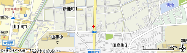 岐阜県美濃加茂市新池町1丁目周辺の地図