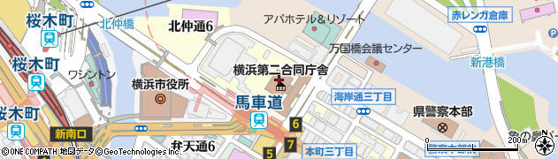 関東地方整備局　横浜庁舎−港湾空港庁舎厚生課周辺の地図