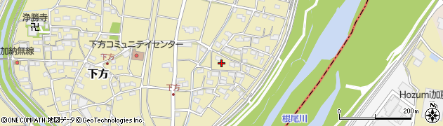 岐阜県大野町（揖斐郡）下方周辺の地図