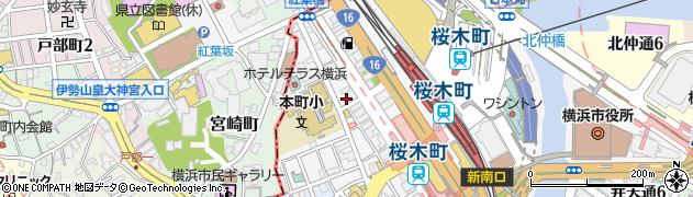 ラブリークリーニング桜木町店周辺の地図