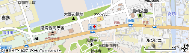 舞鶴公共職業安定所周辺の地図