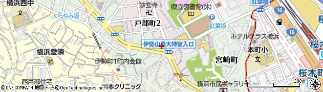 横浜戸部郵便局 ＡＴＭ周辺の地図