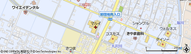マルイ両三柳店周辺の地図