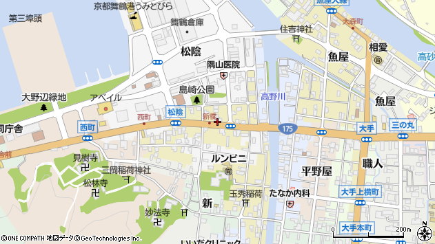 〒624-0929 京都府舞鶴市寺内の地図