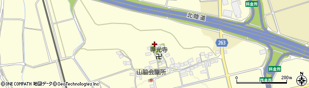 滋賀県長浜市湖北町山脇周辺の地図