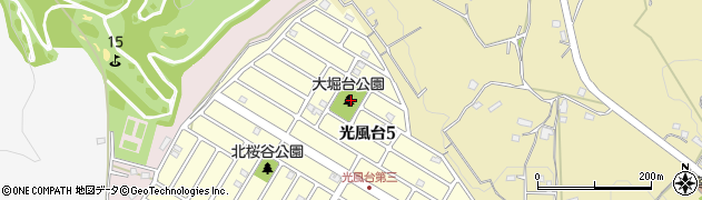 大堀台公園周辺の地図
