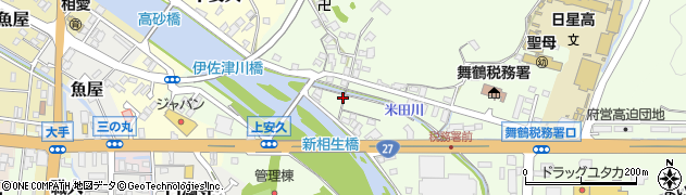京都府舞鶴市上安久154周辺の地図