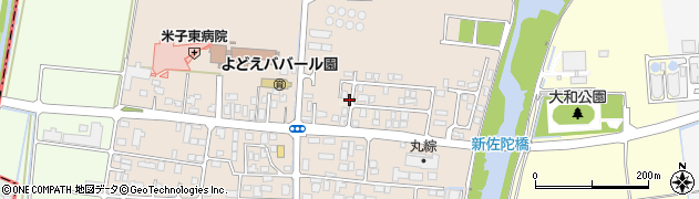 鳥取県米子市新田周辺の地図